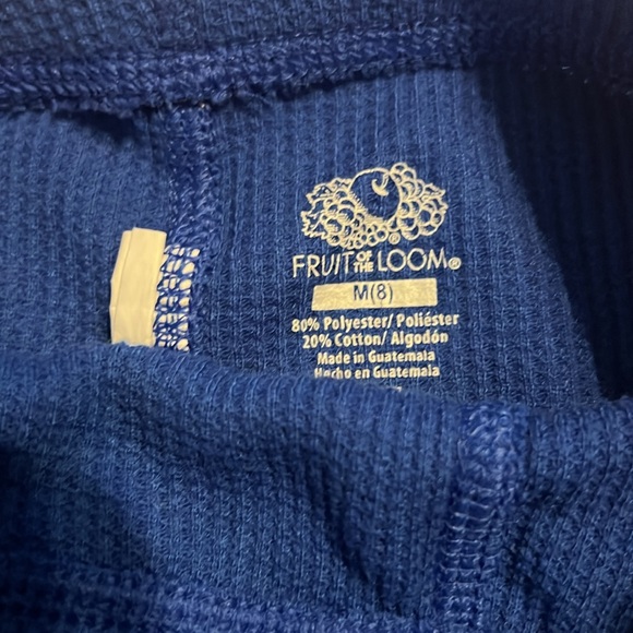 Boys long johns blue size 8 M fruit of the loom - Picture 6 of 7